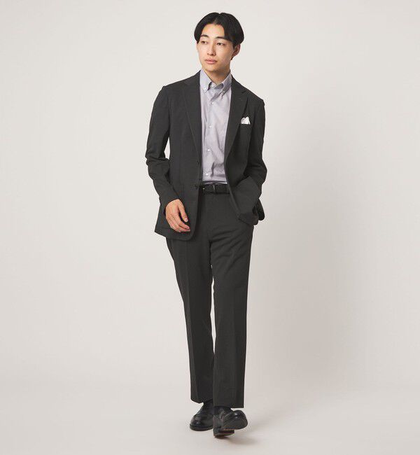 UNITED ARROWS green label relaxing「A+ air オックスジャージ スタンダード NP セットアップ パンツ スラックス -ウォッシャブル・ストレッチ・」|スラックス|