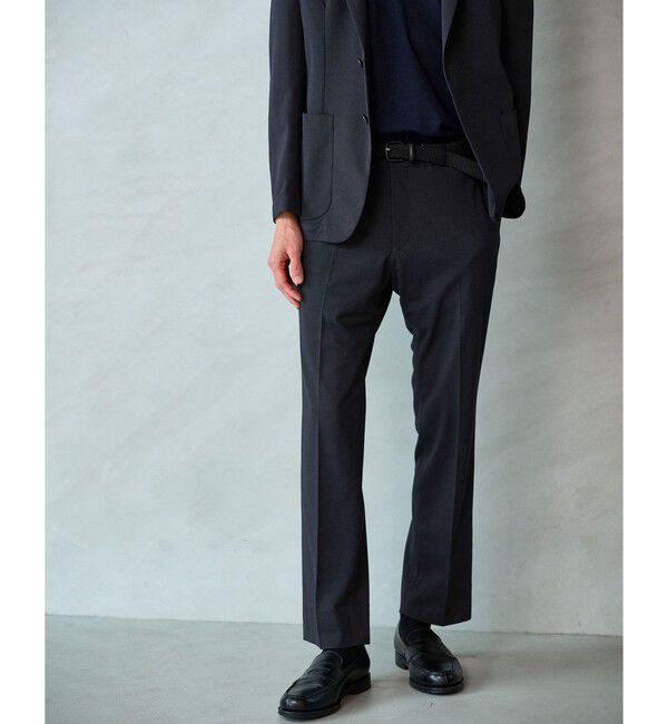 UNITED ARROWS green label relaxing「A+ air オックスジャージ スタンダード NP セットアップ パンツ スラックス -ウォッシャブル・ストレッチ・」|スラックス|