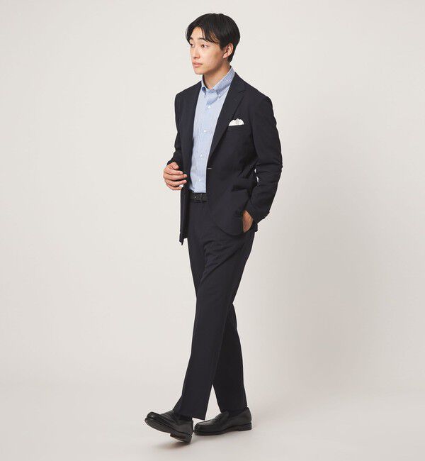 UNITED ARROWS green label relaxing「A+ air オックスジャージ スタンダード NP セットアップ パンツ スラックス -ウォッシャブル・ストレッチ・」|スラックス|