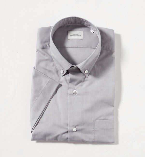 UNITED ARROWS green label relaxing「エブリット TC パナマ スタンダード ボタンダウン ショートスリーブ シャツ -イージーアイロン・通気性-」|シャツ・ブラウス|