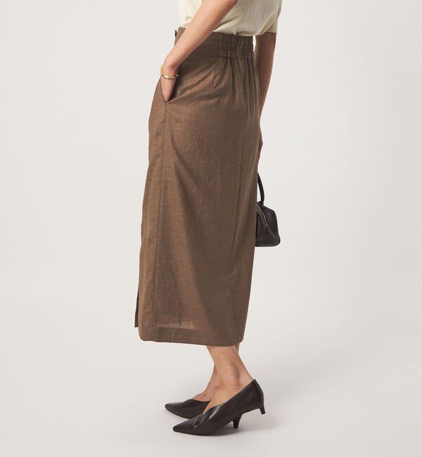 UNITED ARROWS green label relaxing「［size SHORTあり］トリアセ スリット タイト スカート UVカット 通気性」|タイト|