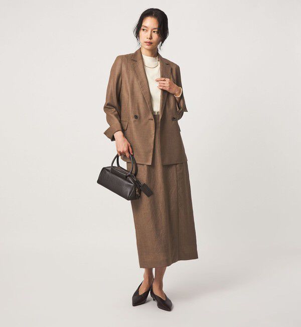UNITED ARROWS green label relaxing「［size SHORTあり］トリアセ スリット タイト スカート UVカット 通気性」|タイト|