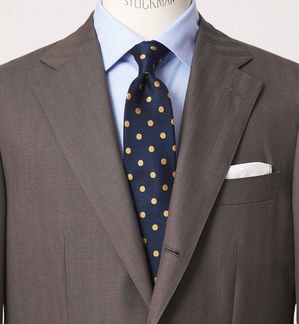 UNITED ARROWS green label relaxing「GLR シルク1 8.0cm ドット ネクタイ」|ネクタイ・蝶ネクタイ|NAVY