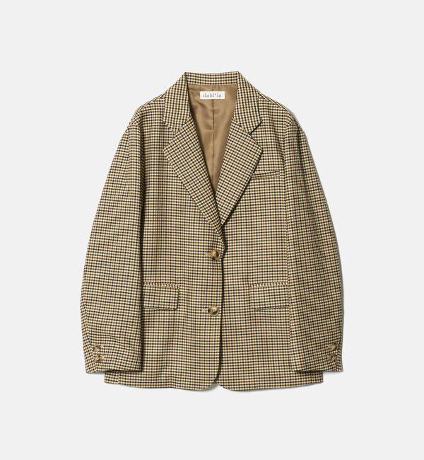 UNITED ARROWS green label relaxing「【別注】＜dahl'ia＞チェック ジャケット」|テーラードジャケット|