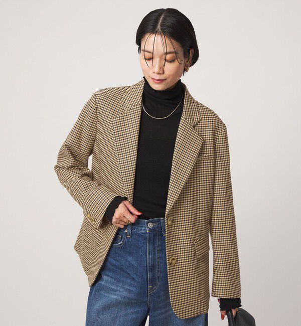 UNITED ARROWS green label relaxing「【別注】＜dahl'ia＞チェック ジャケット」|テーラードジャケット|