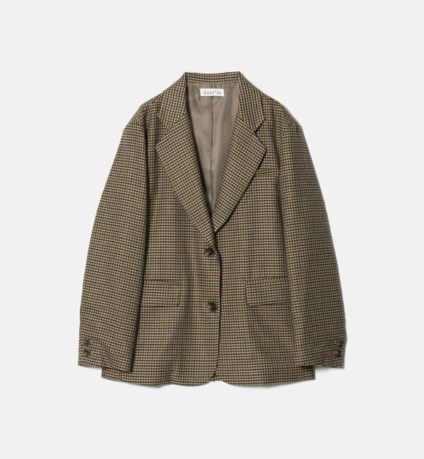 UNITED ARROWS green label relaxing「【別注】＜dahl'ia＞チェック ジャケット」|テーラードジャケット|