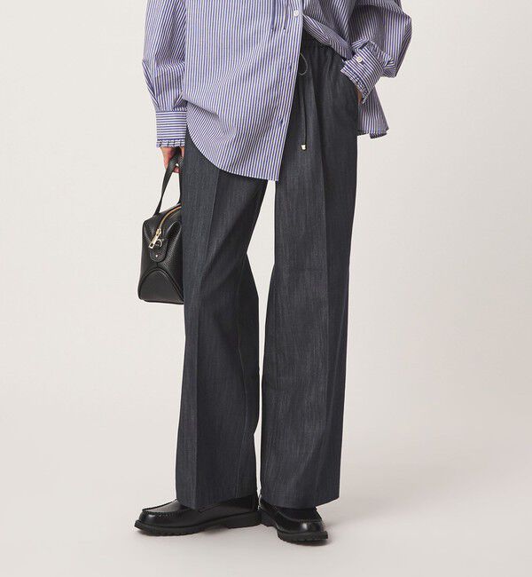 UNITED ARROWS green label relaxing「［size SHORT/TALLあり］ニーハイフレア パンツ デニム ストレッチ」|デニム|