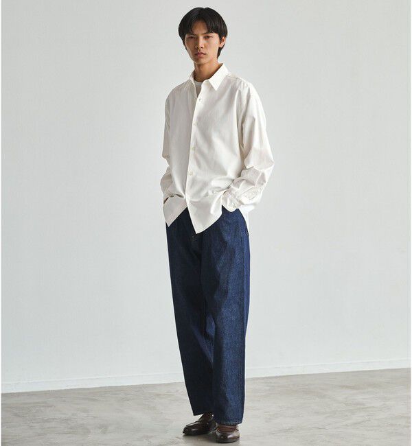 UNITED ARROWS green label relaxing「FINE BASIC スビン オックスフォード レギュラー 長袖 シャツ」|シャツ・ブラウス|