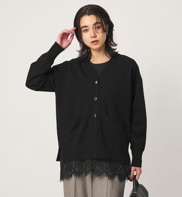 UNITED ARROWS green label relaxing「Vネック ニット カーディガン ウォッシャブル」|カーディガン|