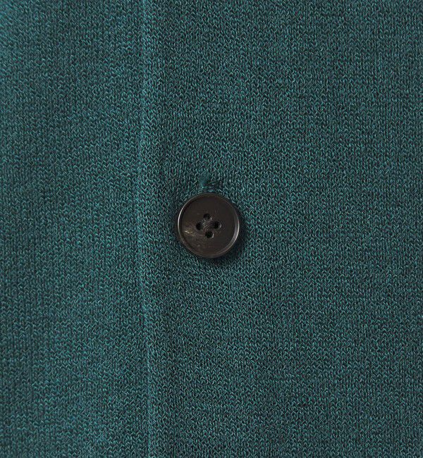 UNITED ARROWS green label relaxing「クレープヤーン 長袖 ニット ポロカーディガン -ハンドウォッシャブル-」|カーディガン|