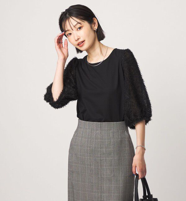 UNITED ARROWS green label relaxing「フェザー ショートスリーブ プルオーバー カットソー」|Tシャツ・カットソー|