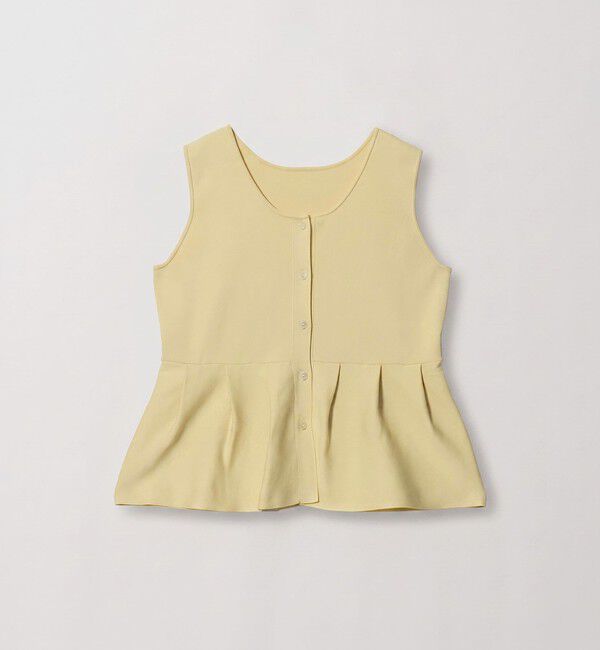 UNITED ARROWS green label relaxing「＜GLR_MINE＞ペプラム 2WAY  ニット ベスト ウォッシャブル」|ベスト・ジレ|CREAM