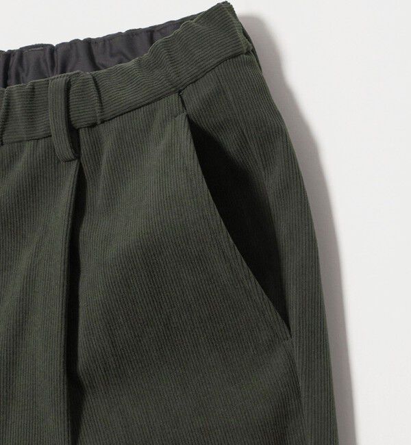 UNITED ARROWS green label relaxing「【WEB限定】JUST fit コーデュロイ 1プリーツ イージーパンツ」|チノ|