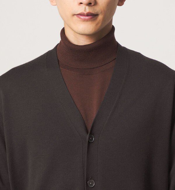 UNITED ARROWS green label relaxing「SUPER 120S ハイゲージ ニット カーディガン」|カーディガン|