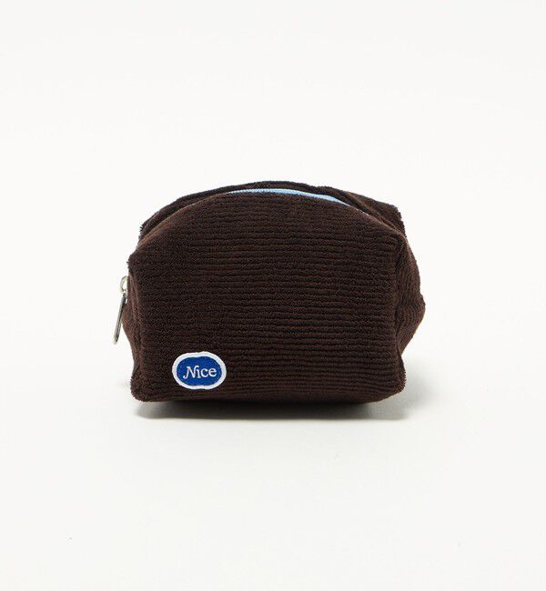 NICE WEATHER「＜NICE WEATHER＞ロゴポーチ M」|ポーチ|DK.BROWN