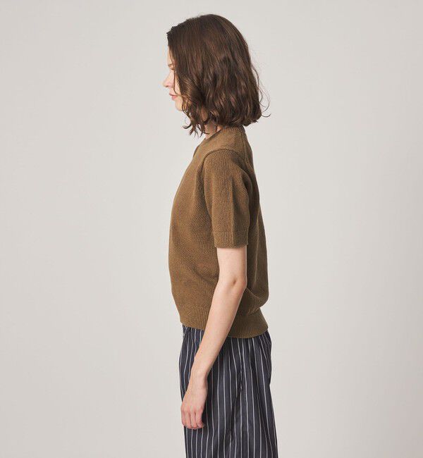 STEVEN ALAN「＜Steven Alan＞ハーフスリーブ ニット プルオーバー」|ニット・セーター|