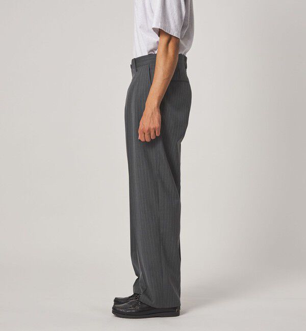 STEVEN ALAN「＜Steven Alan＞ TW ストライプ イン ツープリーツ ドレス トラウザーズ II」|スラックス|