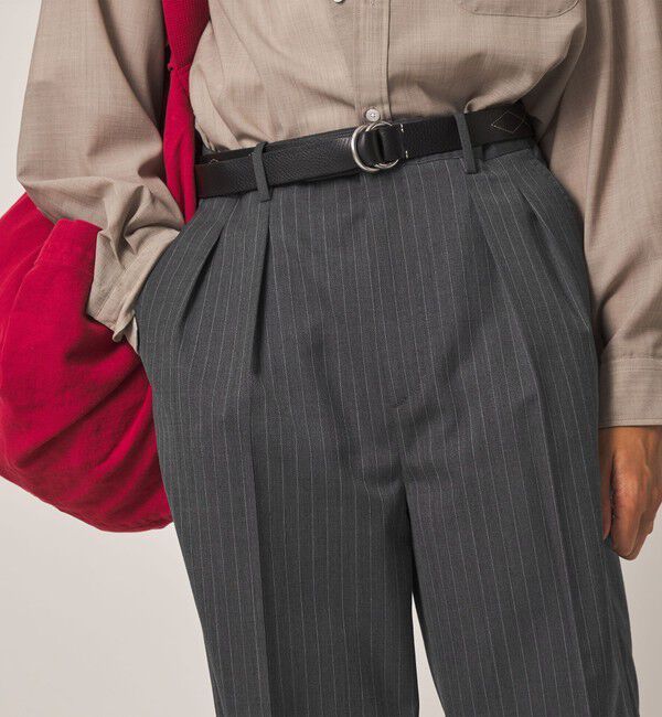STEVEN ALAN「＜Steven Alan＞ TW ストライプ イン ツープリーツ ドレス トラウザーズ II」|スラックス|