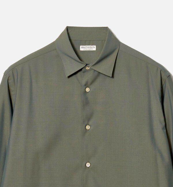 BEAUTY&YOUTH UNITED ARROWS「尾州 ウーステッド レギュラー シャツ GRANDE TAPERD型 ウォッシャブル MADE IN JAPAN」|シャツ・ブラウス|