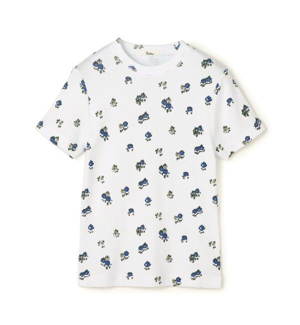 Edition「コットンモダールフライス フラワープリント Tシャツ」|Tシャツ・カットソー|12 ホワイト系
