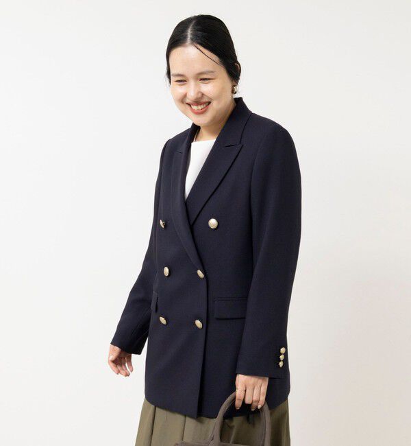 NOLLEY'S sophi「《防シワ/セットアップ対応》ウォッシャブルオックスダブルジャケット」|テーラードジャケット|