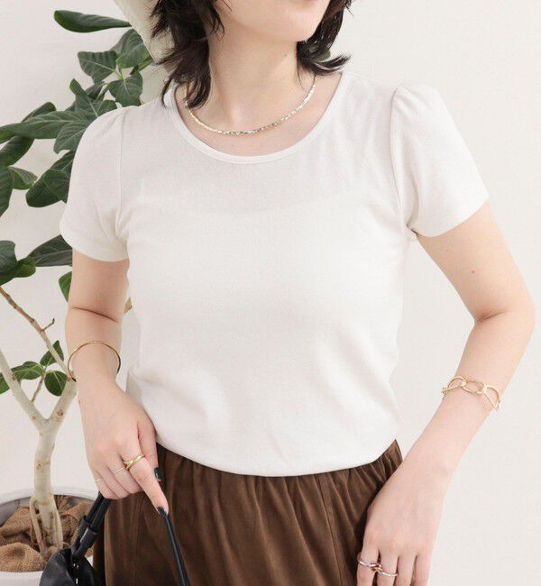 fredy emue「パフスリーブコンパクトTシャツ」|Tシャツ・カットソー|