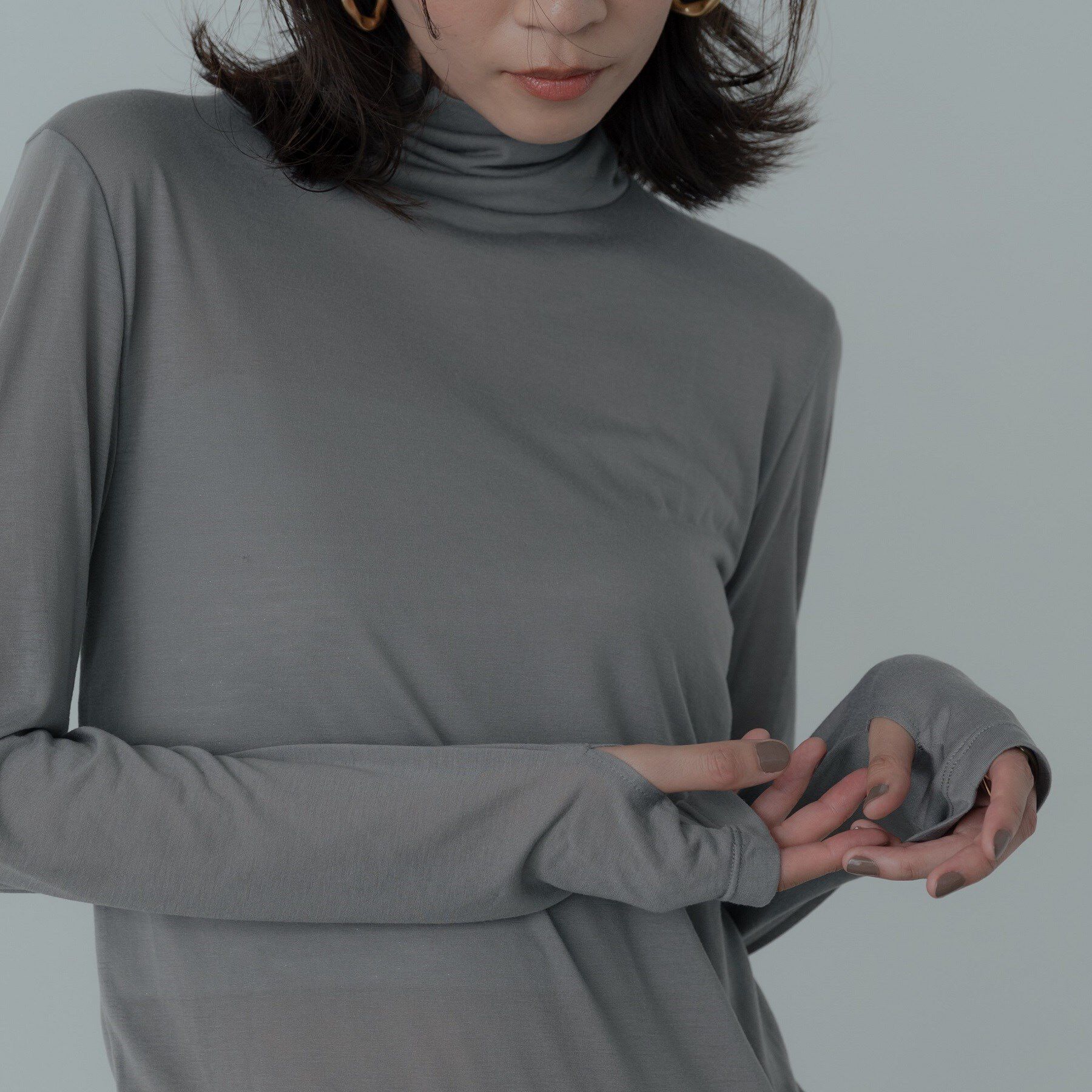 GALLEST「シグネチャータートルシアーロンT」|Tシャツ・カットソー|グレー(012)
