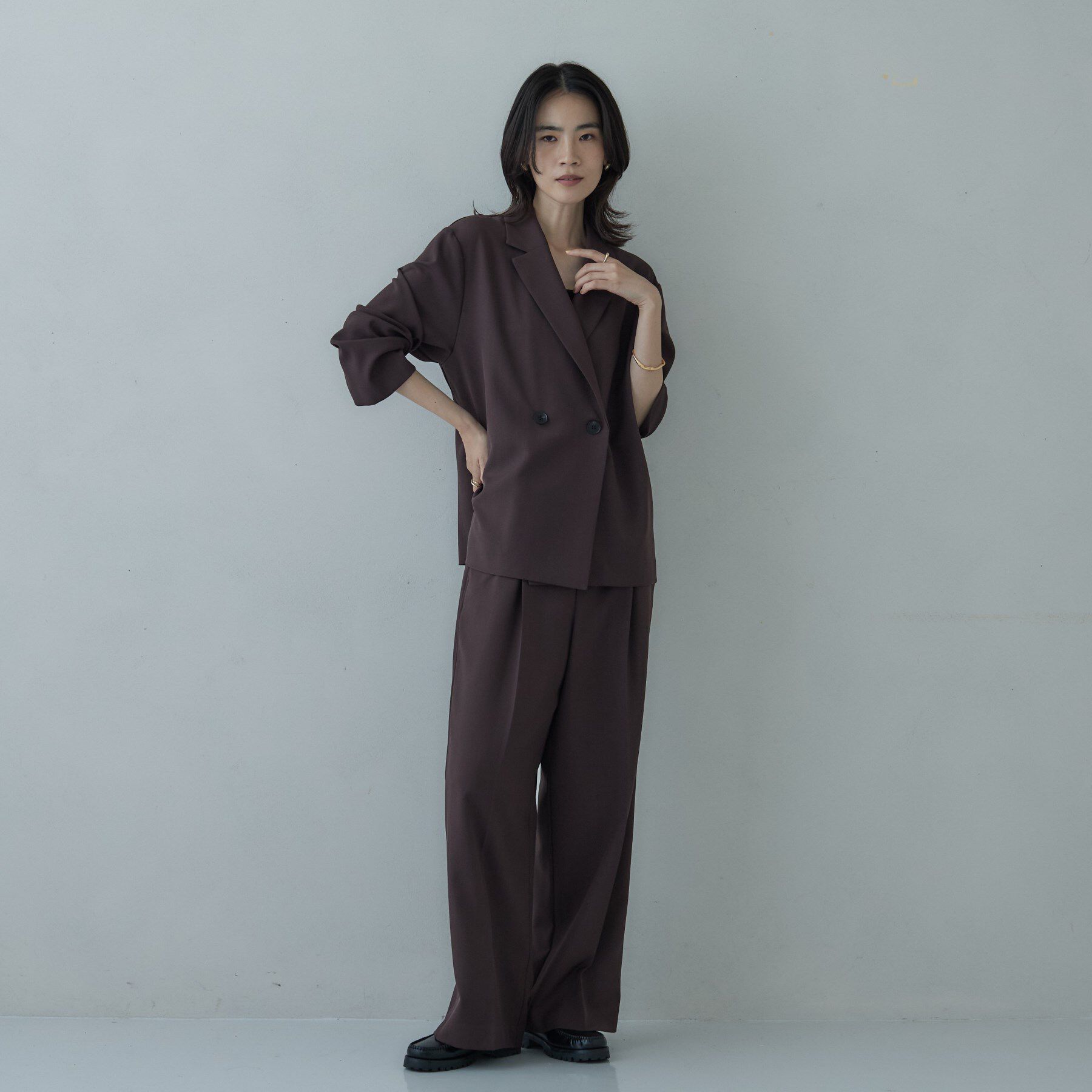 GALLEST「Comfy SET UP｜イージーストレートワイドパンツ【セットアップ対応／通勤/カセット服】」|その他|