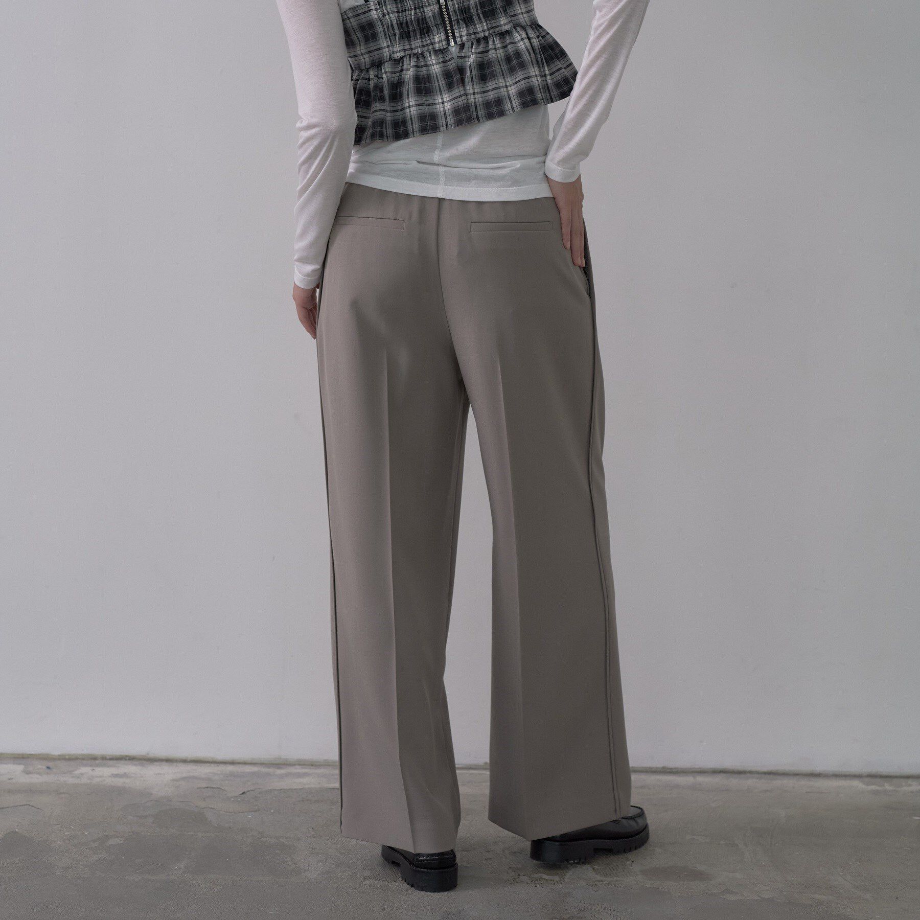 GALLEST「Comfy SET UP｜イージーストレートワイドパンツ【セットアップ対応／通勤/カセット服】」|その他|
