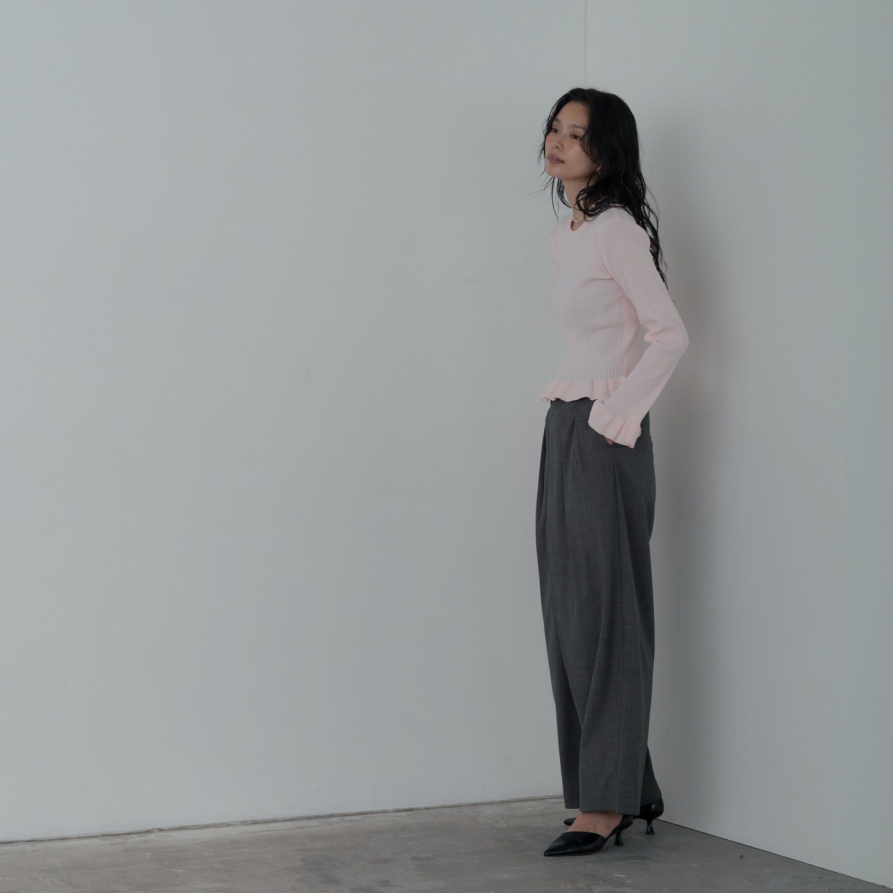 GALLEST「センタータックメランジワイドパンツ」|その他|