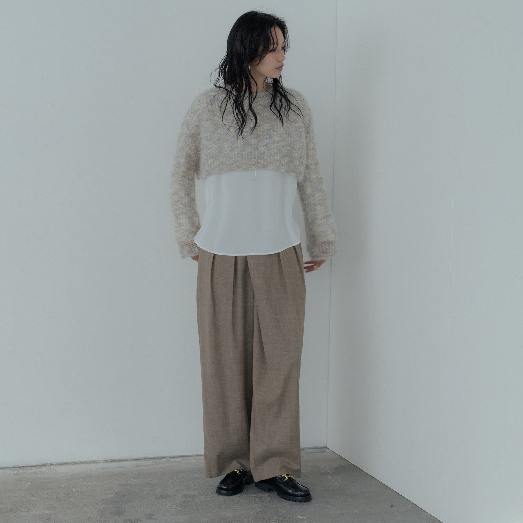 GALLEST「センタータックメランジワイドパンツ」|その他|