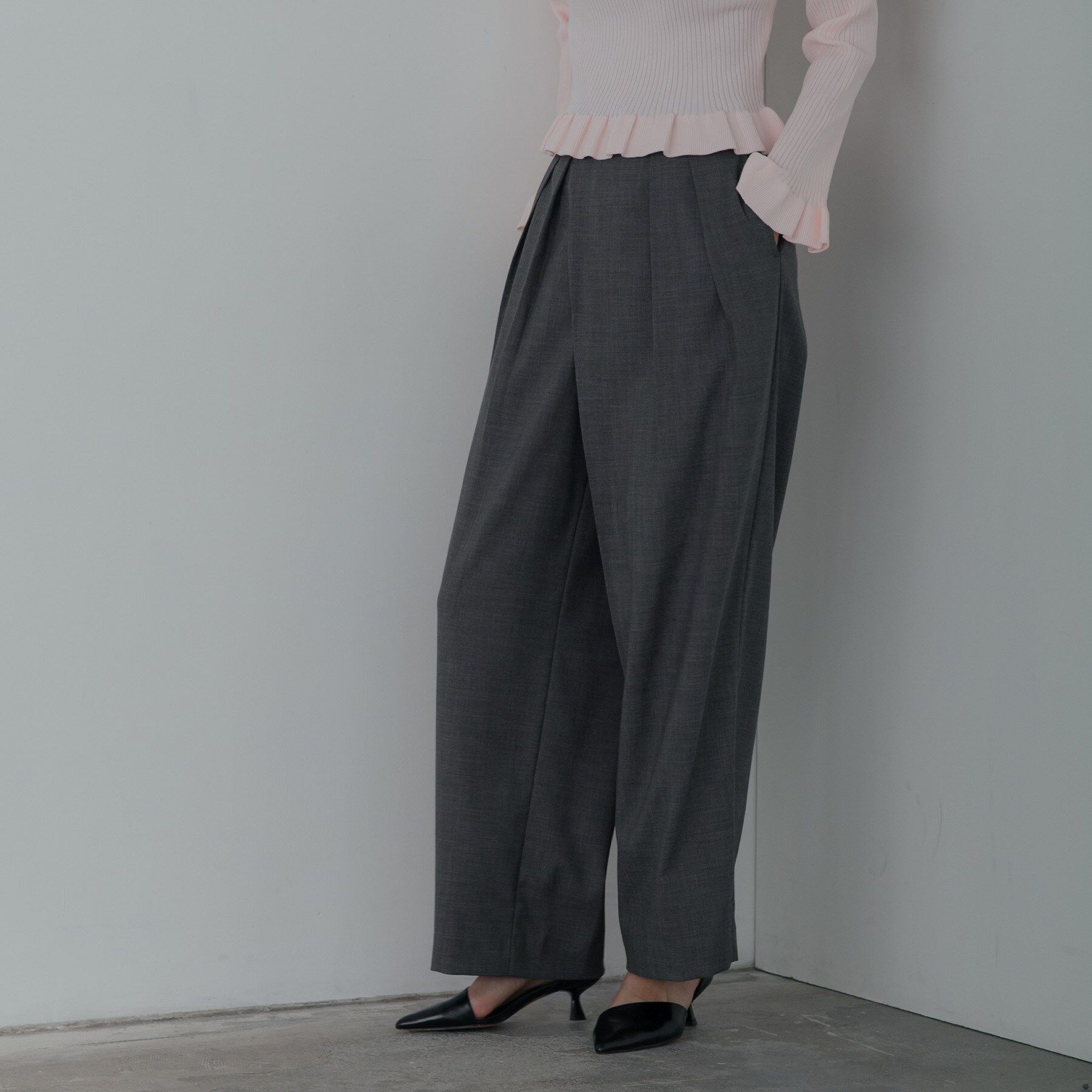 GALLEST「センタータックメランジワイドパンツ」|その他|