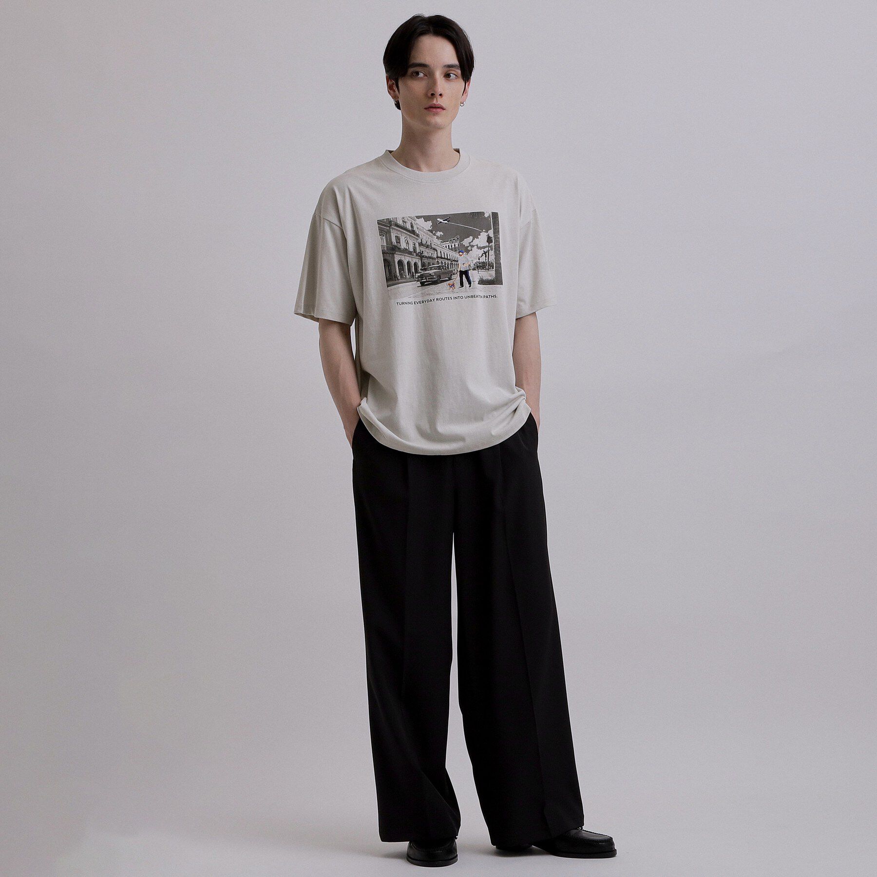 tk.TAKEO KIKUCHI「フォト＆刺繍Tシャツ」|Tシャツ・カットソー|