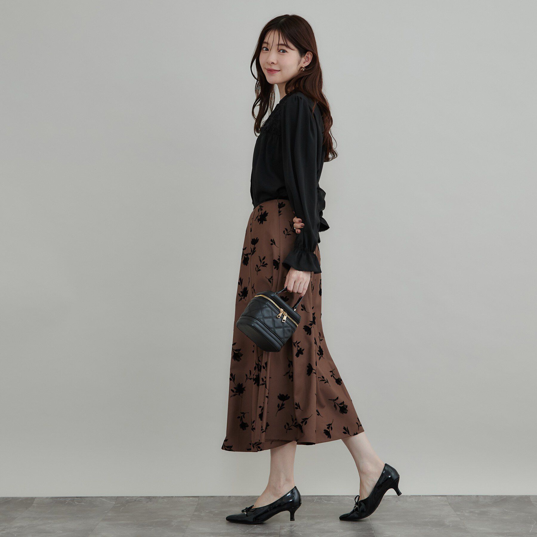 Couture broach「【フリルカフスが華やか】レースギャザーブラウス」|シャツ・ブラウス|