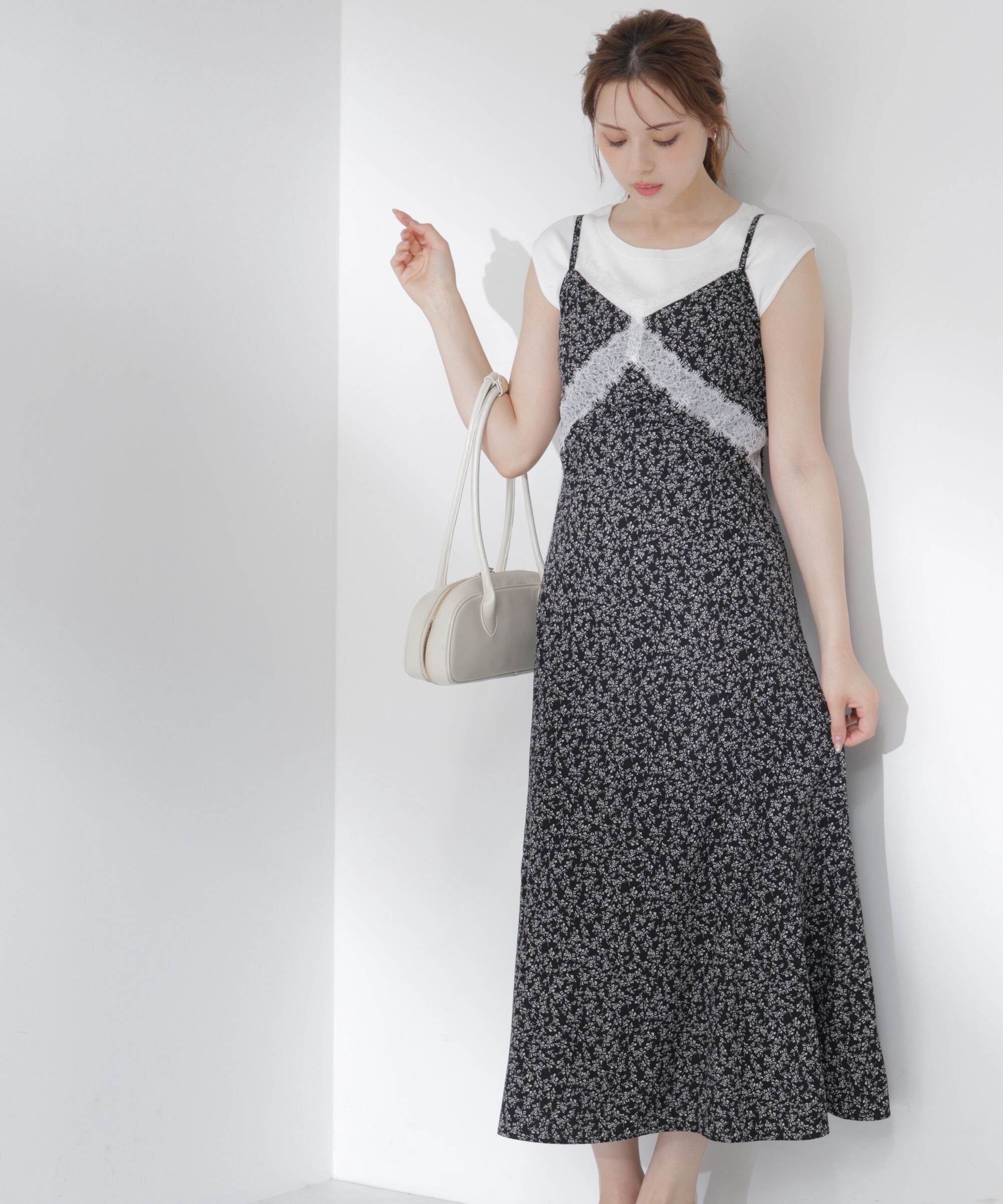 PROPORTION BODY DRESSING「レーストリム小花キャミワンピース」|ワンピース|