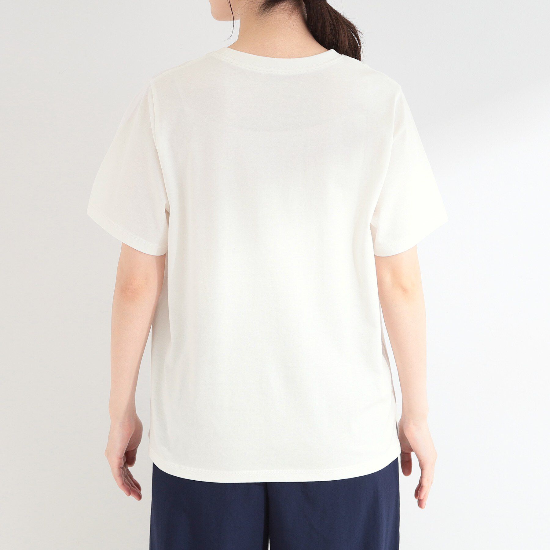 SHOO･LA･RUE「【S-LL/洗濯機可】大人のベーシックカラープリントTシャツ」|Tシャツ・カットソー|