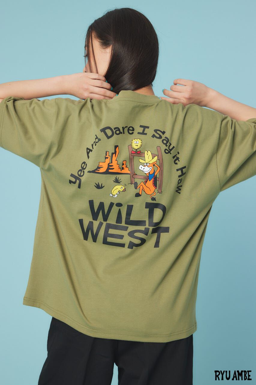 RODEO CROWNS「(Ryu Ambe)MOTIF刺繍Tシャツ」|Tシャツ・カットソー|