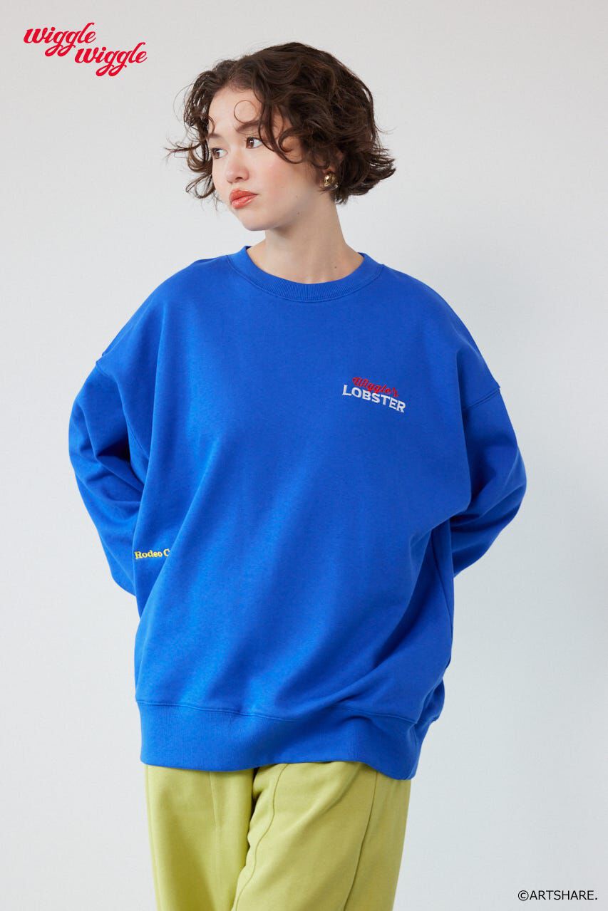 RODEO CROWNS「(wiggle wiggle)モチーフスウェットトップス」|パーカー|BLU