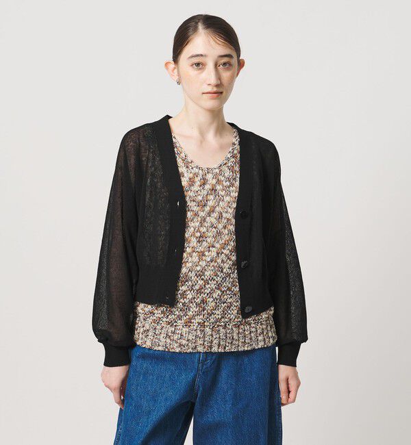 UNITED ARROWS「ドルマンスリーブ カーディガン ‐ウォッシャブル‐」|カーディガン|BLACK