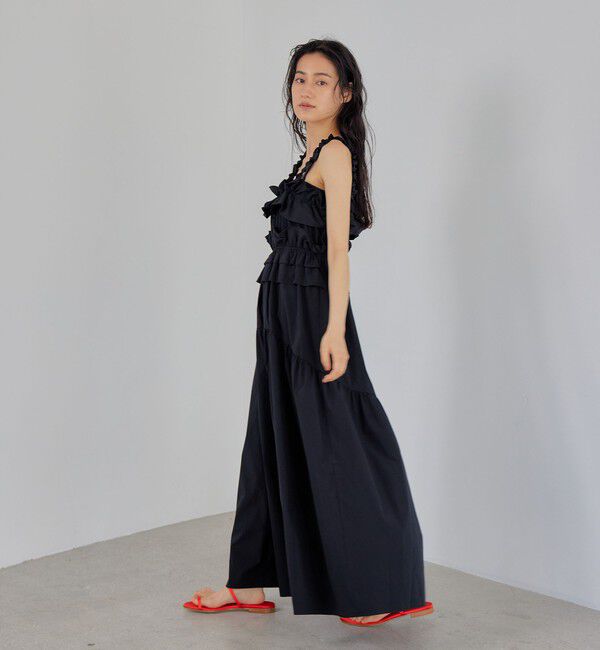 EMMEL REFINES「＜EMMEL REFINES＞EM フリル ギャザー ワンピース」|ワンピース|