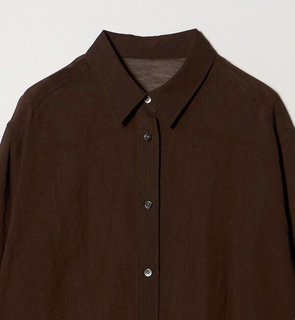 UNITED ARROWS green label relaxing「［size SHORTあり］ラミーライク ロングスリーブシャツ 通気性」|シャツ・ブラウス|
