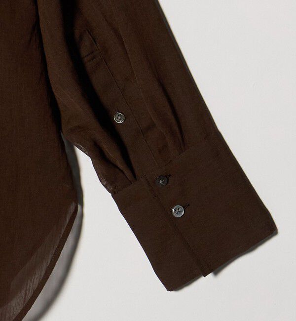 UNITED ARROWS green label relaxing「［size SHORTあり］ラミーライク ロングスリーブシャツ 通気性」|シャツ・ブラウス|