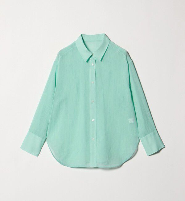 UNITED ARROWS green label relaxing「［size SHORTあり］ラミーライク ロングスリーブシャツ 通気性」|シャツ・ブラウス|