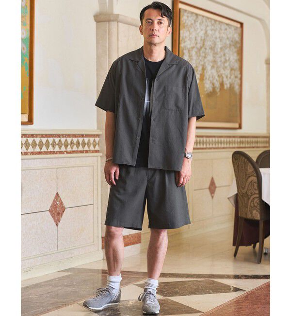 UNITED ARROWS green label relaxing「TR 和紙 2プリーツ ショート パンツ ショーツ」|その他|