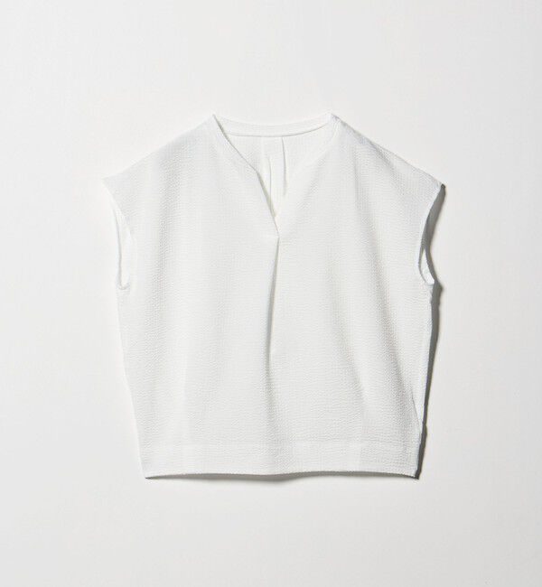 UNITED ARROWS green label relaxing「サッカー タック フレンチスリーブ カットソー UVカット」|Tシャツ・カットソー|