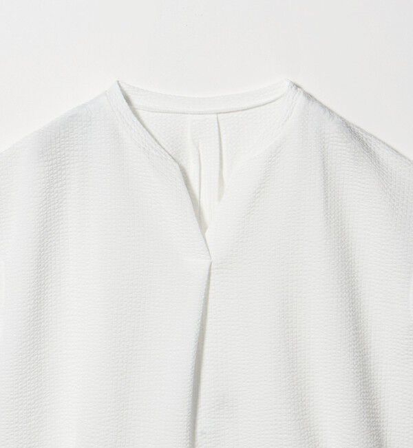 UNITED ARROWS green label relaxing「サッカー タック フレンチスリーブ カットソー UVカット」|Tシャツ・カットソー|