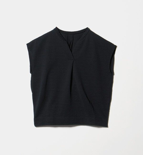UNITED ARROWS green label relaxing「サッカー タック フレンチスリーブ カットソー UVカット」|Tシャツ・カットソー|