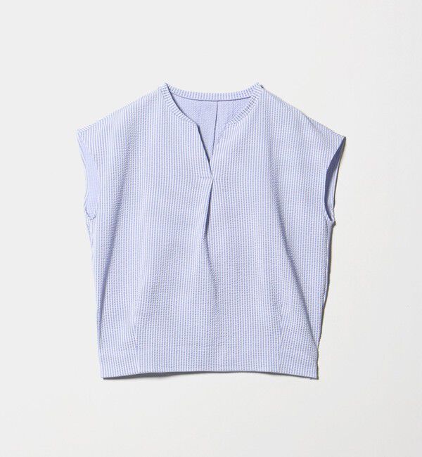 UNITED ARROWS green label relaxing「サッカー タック フレンチスリーブ カットソー UVカット」|Tシャツ・カットソー|