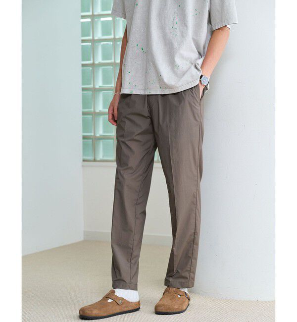 UNITED ARROWS green label relaxing「ナイロン ツイル オルマイ イージーパンツ  R2 -ストレッチ・接触冷感-」|その他|MD.BROWN