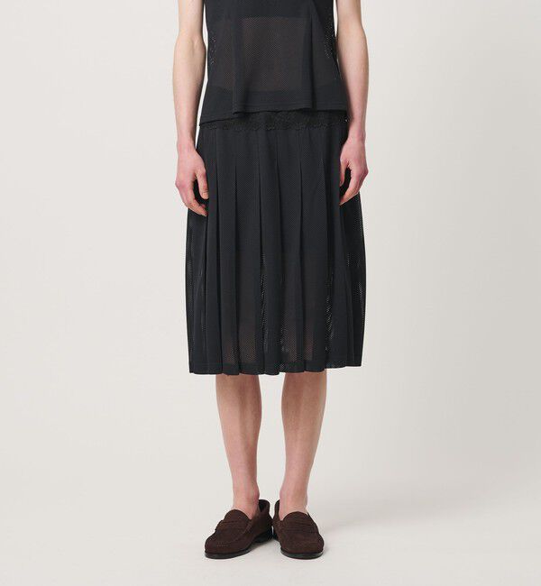 ATTISESSION「＜ATTISESSION＞メッシュ レース プリーツ スカート」|スカート|